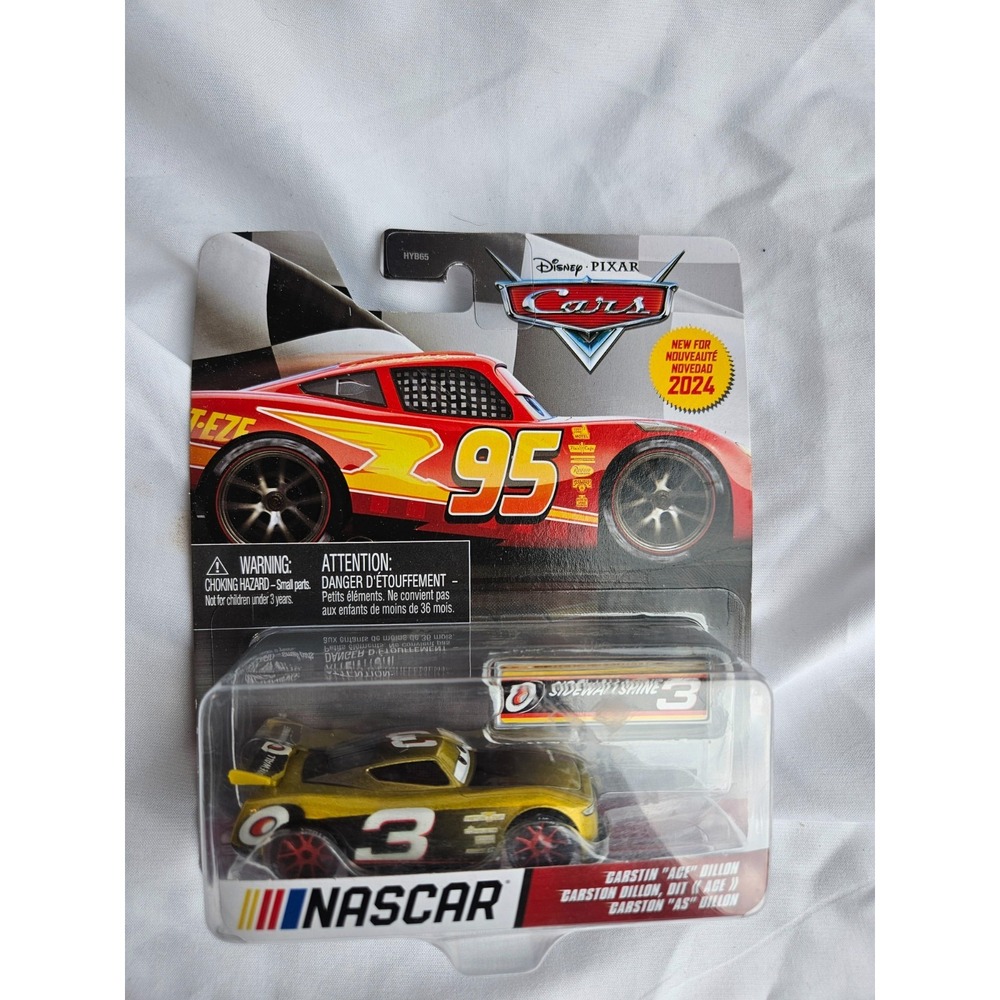Disney Pixar Cars Nascar Carstin Ace Dillon 2024 Sidewallshine3